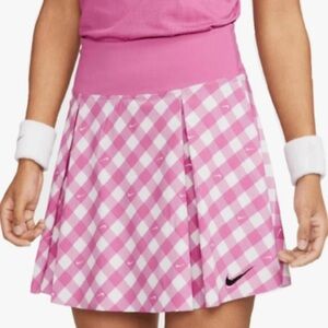 Nike Pink Plaid Sports Skirt